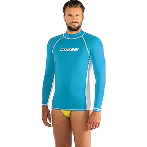 Cressi Herren Rash Guard Lange Ärmel aus elastischem Stoff für Erwachsener UV-Schutz 50+ Cover
