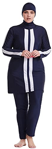 Muslim Swimsuits for Women Plus Size 2 Piece Fully Covered Swimsuits Burkini3