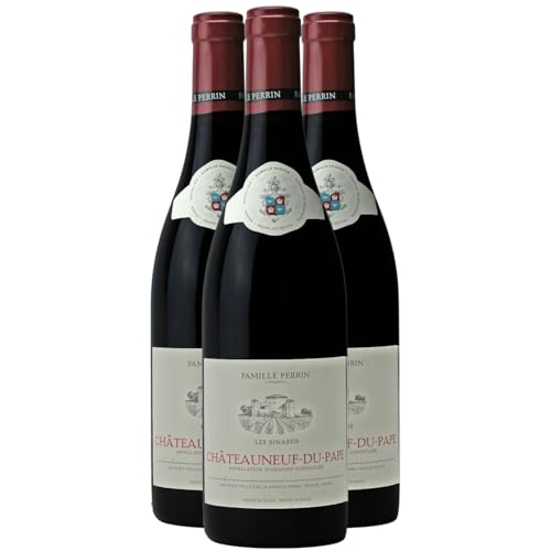 Châteauneuf-du-Pape Les Sinards tinto 2023 - Famille Perrin - DOP - Valle del Ródano - Francia - Variedades de uva Grenache,Mourvèdre,Syrah - 3x75cl
