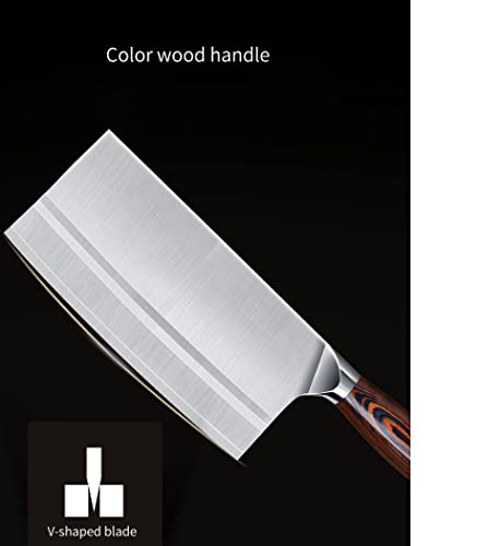 Image of Butcher Knife, Meat Cleaver Knife, 8 Inches Chopping Knife, Super Strong Makes Heavy Duty Easy /Bucher Big Knife. Weight : 520grm
