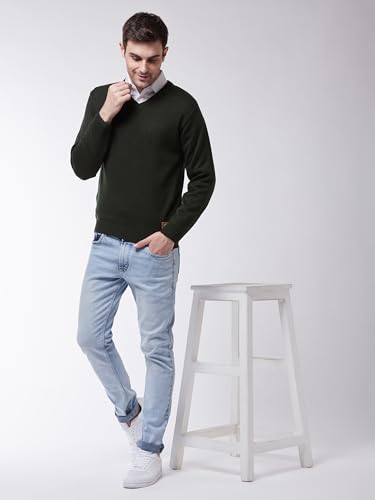 Image of Pivl Men's Winter V Neck Solid Sweaters ||Winterwear||