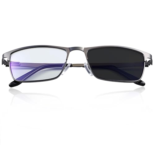 Image of YIMI Mens Blue Light Glasses Men Computer Gaming BlueLight Blocking Glasses Metal Anti Eyestrain Clear Lens Eye Protection