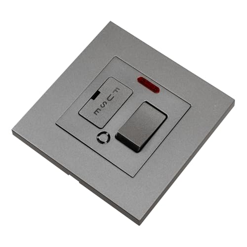 Operitacx Interruptor con Fusible Fácil de Instalar, Material Pc, Corriente Nominal 13a, Modelo 110 , Panel de Interruptor de Pared para Cocina y Ventiladores de Extracción