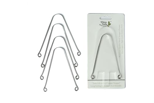 Image of Fibres India Steel Tongue Cleaner, Kids & Adults, Pack of 4 | Basic