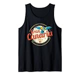 Gran Canaria Loro Islas Canarias España Vintage Souvenir Camiseta sin Mangas