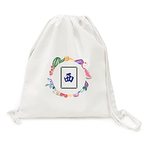 Sac en tissu pliable mah-jong au marché pour transporter vos fruits frais