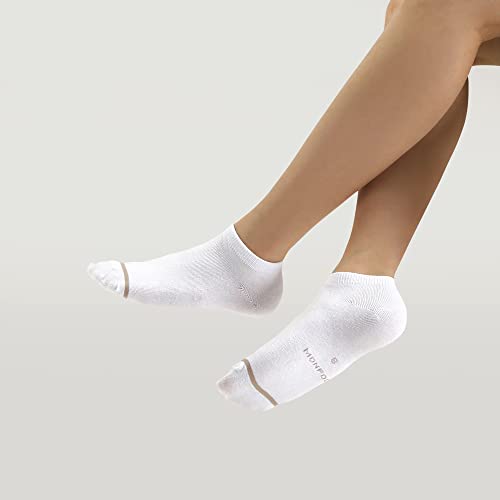 Image of MONFOOT Men's /Women's 10-20 Pairs Thin Cotton Low Cut Ankle Socks, Multipack