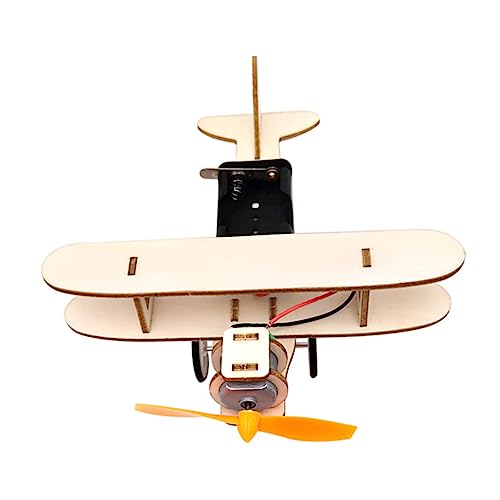 ifundom 1 セット 飛行機モデル パズルおもちゃ 発達玩具 教育DIY 脳のおもちゃ パズルの 木製飛行機 DIY モデル 手工芸品 木製飛行機 木材 飛行機