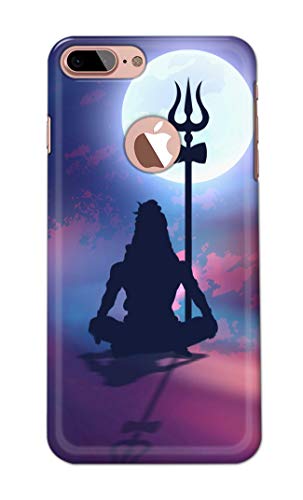 Image of Printed Hard Back Cover Case for Apple iPhone 7+ Plus Logo | iPhone 8+ Plus Logo Back Cover (Lord Shiva) -1302