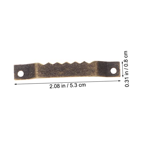 Image of 100pcs Serrated Picture Hangers Screws for Wall Mounting Picture Frame Hooks for Photos Artwork and Decorations for Use