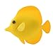 Aquarium Artificial Fish, Silicone Floating Fake Tropical Fish Funny Luminous Lifelike Moving Fishes with Suction Cup Fishes Ornament Decorations (Yellow)