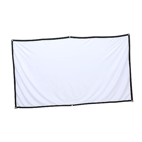 DIYEAH Cine Casa y Exterior Pantalla de Proyector Portátil de Alta Definición con Soporte y Accesorios Incluidos