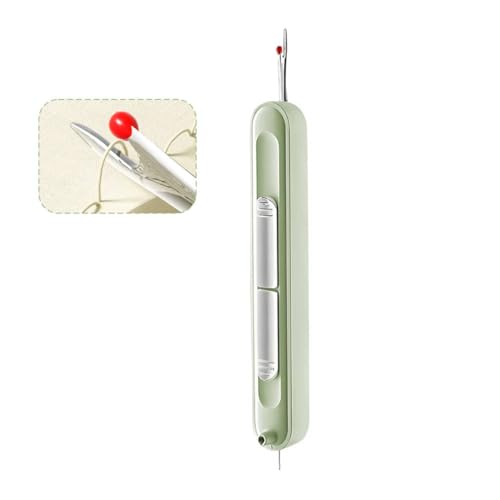Image of HASTHIP 2 in 1 Needle Threader Seam Ripper, Automatic Sewing Machine Opening Machine Quilting Supplies Sewing Kit Rapid Sewing Machine Circular Sewing Machine, Green