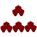Holibanna 12 Piezas De Caja De Anillo De Fresa Soporte Para Pendientes Soporte Para Pendientes Decoraciones Para Ceremonia De Boda Anillo En Forma De Fresa Joyería Anillo Soporte