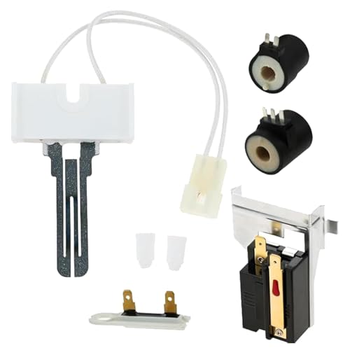 La máquina secadora de gas mejorada contiene 279311 Igniter 279834 Bobina de válvula de gas 338906 Sensor de llama 3392519, fusible térmico para secadora, kit de reparación de sensor de llama