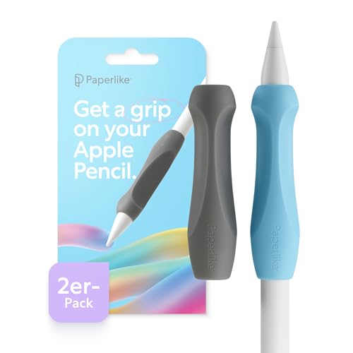 Paperlike® Pencil Grips für Apple Pencil 1. & 2. Generation, USB-C & Pro – 2er-Set – ergonomische Präzision