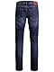 JACK & JONES Jeans Regular Fit Denim Stone Washed Mid Waist mit Heller Naht JJICLARK JJORIGINAL, Farben:Blau,Größe Jeans:W34 L32,Z - Länge L30/32/34/36/38:L32