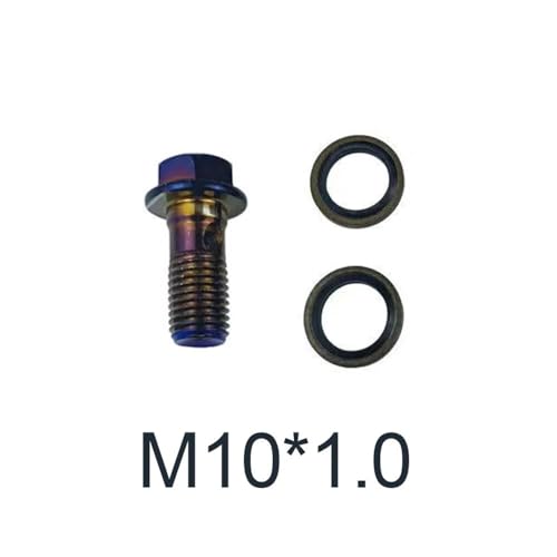 Vis de tuyau de maître-cylindre frein moto M10x1 pas 1.0 - 2