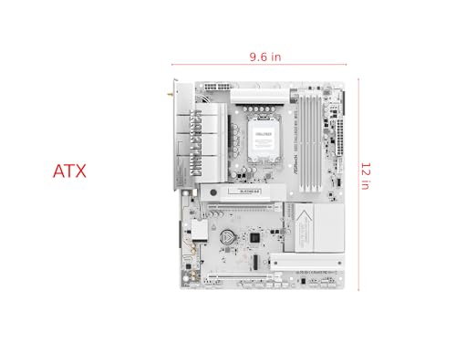 Image of ASRock B860 Challenger WiFi White LGA1851 ATX Motherboard, Supports Intel Core Ultra Series 2 Processors, DDR5 8666+(OC), PCIe 5.0, WiFi 7, 2.5G LAN
