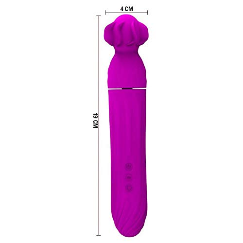 Vibrador Ponto G Recarregável Com 4 Modos De Rotação E 12 Modos De Vibração 9 X 4 Cm Roxo Abbott