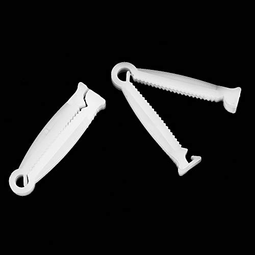 Image of AYNEFY 100 PCS Compact Size Umbilical Cord Clip, Newborn Umbilical Cord Clamp Pig Piglet Umbilical Navel Cord Clamp for Pet Animals Lamb Goat Puppy Whelping Kit