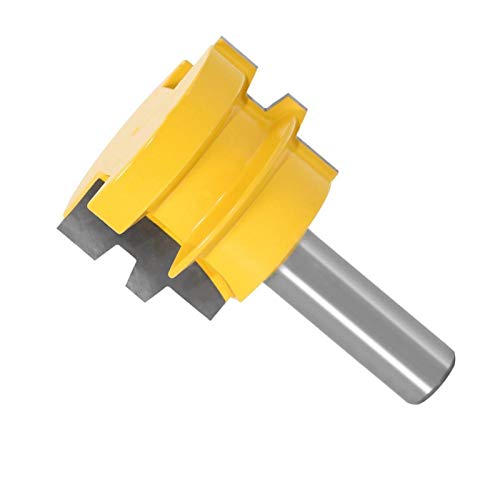 Fresa para carpintería Wood Top, Herramienta de corte de cincel de carpintería Reversible, cortador de espiga de vástago de 1/2 y 12mm, broca enrutadora de junta de pegamento, cortador s, 1 ud.(12mm