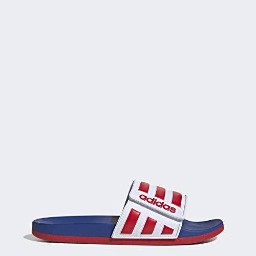 Image of Adidas Men ADILETTE COMFORT ADJ Synthetic Swim Slide FTWWHT /SCARLE /ROYBLU | GTD10