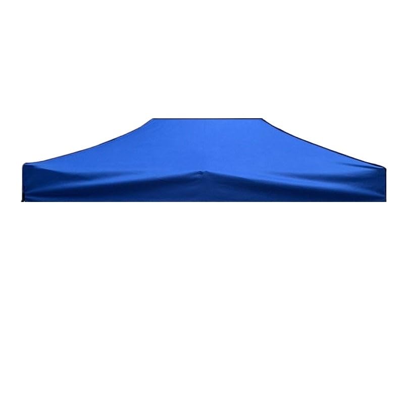 Waterproof Replacement Roof Cover for 3x4.5m Outdoor Gazebo -Oxford Tarpaulin Awning Top Canopy UV Protection Heavy-Duty Shelter Cover Blue