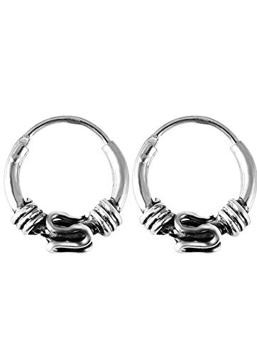 92.5 Sterling Silver Fashion Hoop Earrings 12mm for Women Girls in pure silver simple bali (B09251S67Y) Amazon Price History, Amazon Price Tracker