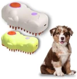 Escova Massageadora para Pets com Spray, 6 Funções, Recarregável ...