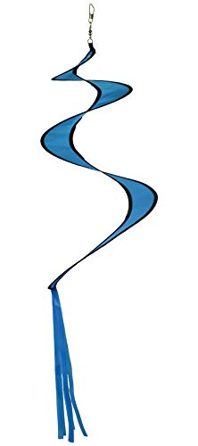 In the Breeze 29-inch Blue Twister Tail, Kite Accessory, Outdoor Decoration Spinner, 5078