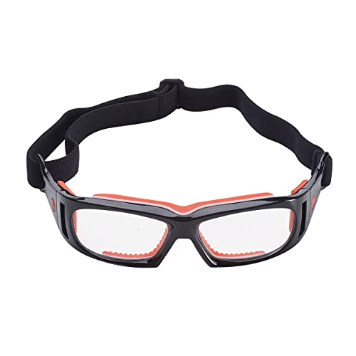 Prescription RX Sport Goggles Football Cycling Sports Ski Safety Basketball Glasses Detachable Can Put Diopter Lens (Black red adult) - Image 3