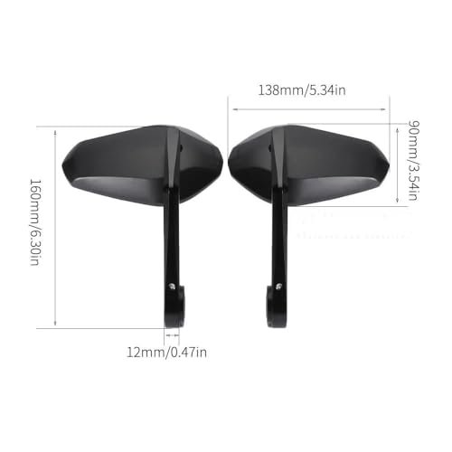 Espejos laterales manillar moto retrovisores S1000R F900R R1200R R1250R 2018-2024 2