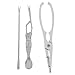 CHICAMPERA 1set Utensili per Granchi Inossidabile Kit Completo con Pinze e Forchette per Mangiare Crostacei Strumenti da Cucina per Ristoranti e Uso Domestico Facili da Pulire e Resistenti immagine
