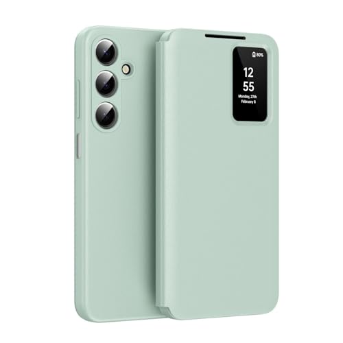 Étui Samsung A56 5G avec fenêtre intelligente et rabat antichoc