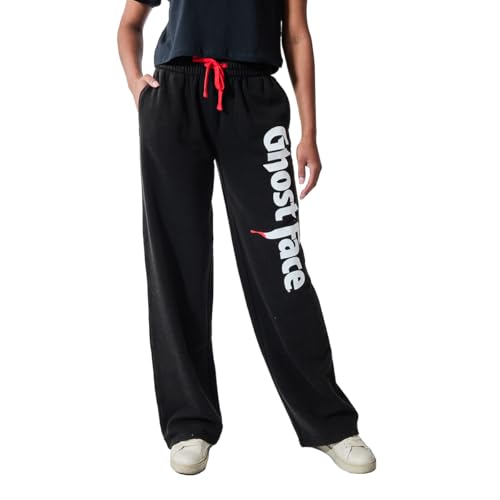 Bioworld Ghostface Logo Women's Mineral Wash Straight Fit Sweatpants Joggers2