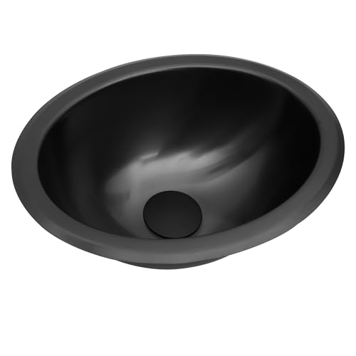 Image of Black RV Kitchen Sink, 13.39 inch X 10.55 inch X 5.12 inch Stainless Steel Bar Sink, 13 Inch Small Kitchen Sinks used at Bathroom,Outdoor, RV and Bar, Included Kitchen Sinks Drain Assembly