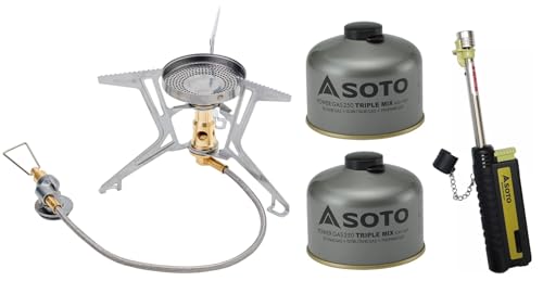 SOTO �}�C�N�����M�����[�^�[�X�g�[�u FUSION Trek SOD-331���p���[�K�X250TM SOD-725T 2�{���_�Ηp�X���C�h�K�X�g�[�` ST-480C