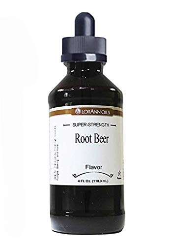 LorAnn Root Beer Super StrengthFlavor, 4 ounce bottle - Includes a threaded Glass Dropper