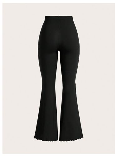 Verdusa Bell Bottom Leggings for Women Flare Y2K Pants High Rise Long Trousers2