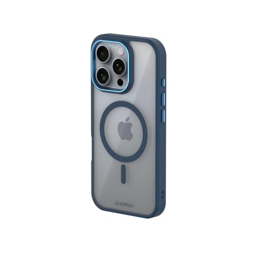 Image of Stuffcool Lead Duo Material Case for iPhone 16 pro max, Soft Edge Clear Gloss Finish Back, Magsafe Enabled with a Raised Metallic Frame for The Camera Lens
