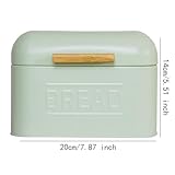 Fenteer Bread Food Storage Box Counter Bread Box Multipurpose Countertop Bread Bin Countertop Pastry Kitchen Storage for Coffee Shop, light Green - Image 6