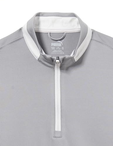 PUMA pumagolf Boys Lightweight 1/4 Zip, Slate Sky-ASH Gray - image 2