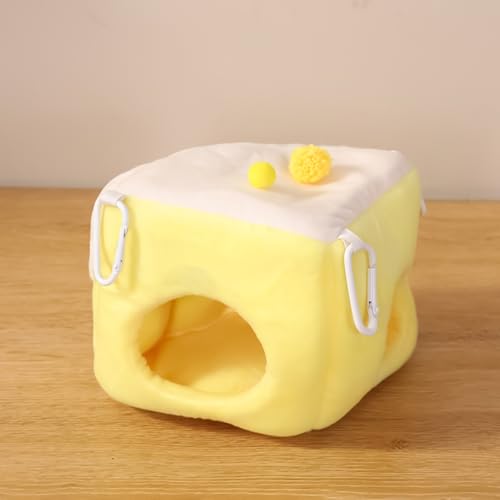 Cama cálida para hámster con diseño de hamaca de casa de hábitat 3
