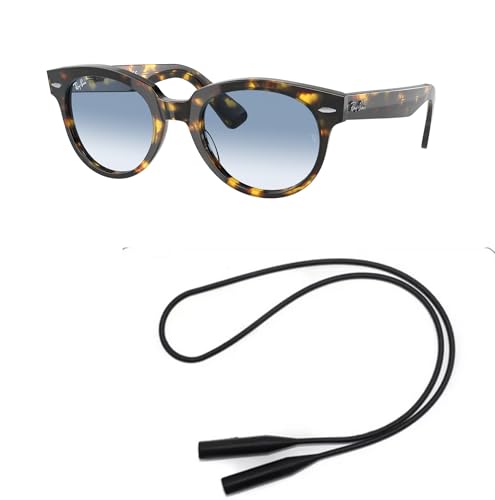 Ray-Ban RB2199 Sunglasses Bundle: RB 2199 ORION 13323F Orion Yellow Havana Clear Grad and Universal Anti-slip Silicone Leash2