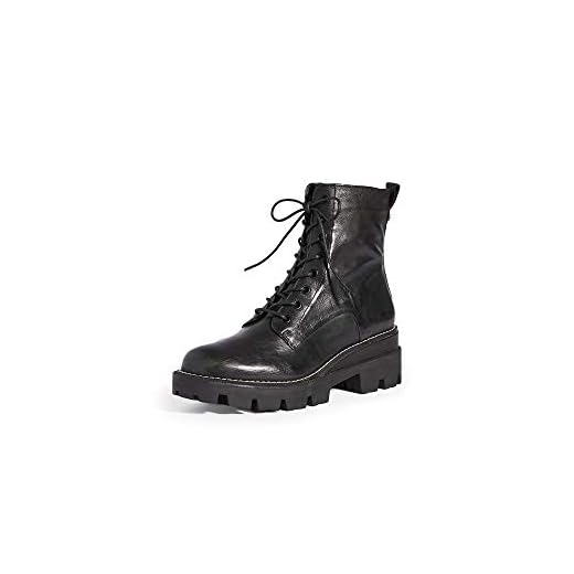 Sam Edelman Women's Garret Combat Boot, Black Waterproof, 9
