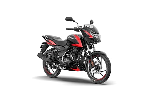 Bajaj Pulsar 125 Disc Carbon Graphics Motorcycle, Split Seat, Ebony Black Racing Red, Booking for Ex-Showroom Price