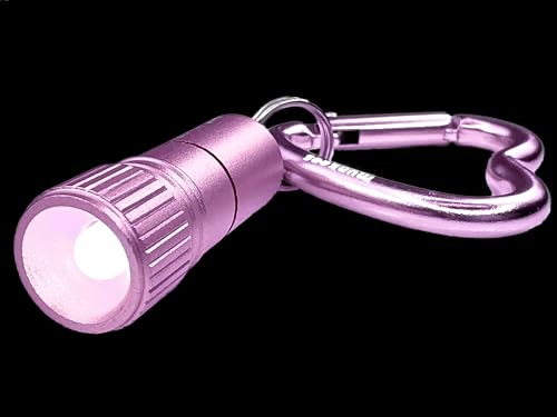 munkees® Mousqueton en forme de cœur avec LED rose - Porte-clés en aluminium – vue 3