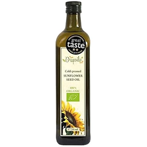 Organic Sunflower Oil 750ml - Cold Pressed All-Purpose Cooking Oil - Great Taste Award Winner Cover