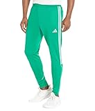 adidas mens Tiro Track Pants, Court Green/White, Large US